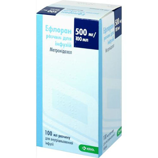 Эфлоран раствор для инфузий 500 мг флакон 100мл